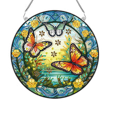 Load image into Gallery viewer, Special Shape Spring Garden Butterfly Diamond Painting Pendant for Art Crafts