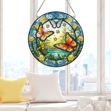 Load image into Gallery viewer, Special Shape Spring Garden Butterfly Diamond Painting Pendant for Art Crafts