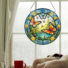 Load image into Gallery viewer, Special Shape Spring Garden Butterfly Diamond Painting Pendant for Art Crafts