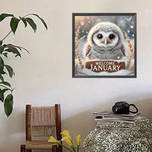 Load image into Gallery viewer, Diamond Painting - Full Square - Cute Animal January (40*40CM)