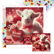Load image into Gallery viewer, Diamond Painting - Full Square - Cute Animal February (40*40CM)