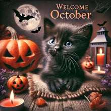 Load image into Gallery viewer, Diamond Painting - Full Square - Cute Animal October (40*40CM)