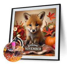 Load image into Gallery viewer, Diamond Painting - Full Square - Cute Animal November (40*40CM)