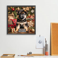 Load image into Gallery viewer, Diamond Painting - Full Square - Cute Animal December (40*40CM)