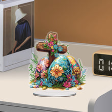 Load image into Gallery viewer, Cross Easter Egg Diamond Painting Desktop Decoration Rhinestones Ornament