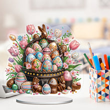 Load image into Gallery viewer, Easter Egg Flower Table Top Diamond Painting Ornament Kits for Home Office Decor