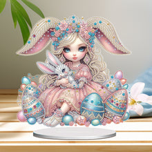 Load image into Gallery viewer, Egg Bunny Princess Diamond Painting Desktop Decoration Rhinestones Ornament