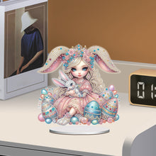 Load image into Gallery viewer, Egg Bunny Princess Diamond Painting Desktop Decoration Rhinestones Ornament