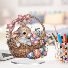 Load image into Gallery viewer, Easter Egg Bunny Basket Diamond Painting Desktop Decors Bedroom Table Decor