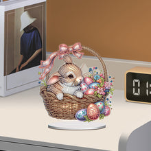 Load image into Gallery viewer, Easter Egg Bunny Basket Diamond Painting Desktop Decors Bedroom Table Decor