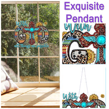 Load image into Gallery viewer, Cross Diamond Painting Hanging Pendant 5D DIY Ornaments for Wall Window