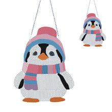 Load image into Gallery viewer, Penguin Diamond Painting Hanging Pendant 5D DIY Ornaments for Wall Window