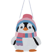Load image into Gallery viewer, Penguin Diamond Painting Hanging Pendant 5D DIY Ornaments for Wall Window