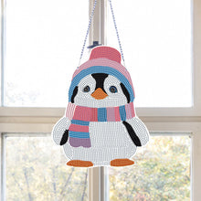 Load image into Gallery viewer, Penguin Diamond Painting Hanging Pendant 5D DIY Ornaments for Wall Window