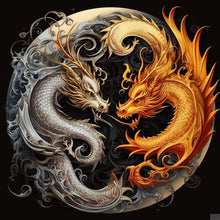 Load image into Gallery viewer, Diamond Painting - Full Square - Yin Yang Dragon (40*40CM)