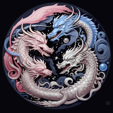 Load image into Gallery viewer, Diamond Painting - Full Square - Yin Yang Dragon (40*40CM)