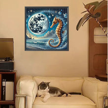 Load image into Gallery viewer, Diamond Painting - Full Square - Ocean Under The Moonlight (30*30CM)