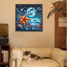 Load image into Gallery viewer, Diamond Painting - Full Square - Ocean Under The Moonlight (30*30CM)