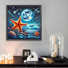 Load image into Gallery viewer, Diamond Painting - Full Square - Ocean Under The Moonlight (30*30CM)