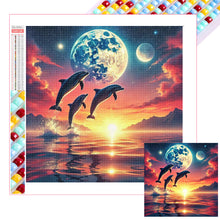 Load image into Gallery viewer, Diamond Painting - Full Square - Ocean Under The Moonlight (30*30CM)