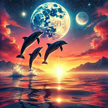Load image into Gallery viewer, Diamond Painting - Full Square - Ocean Under The Moonlight (30*30CM)