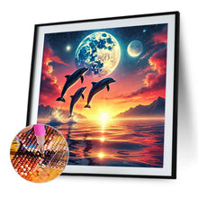 Load image into Gallery viewer, Diamond Painting - Full Square - Ocean Under The Moonlight (30*30CM)