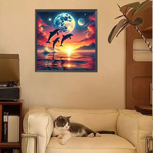 Load image into Gallery viewer, Diamond Painting - Full Square - Ocean Under The Moonlight (30*30CM)