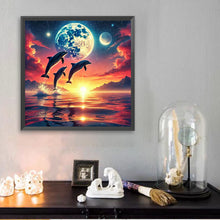 Load image into Gallery viewer, Diamond Painting - Full Square - Ocean Under The Moonlight (30*30CM)