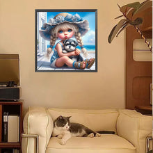 Load image into Gallery viewer, Diamond Painting - Full Square - Cute Girl (30*30CM)