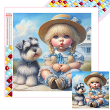 Load image into Gallery viewer, Diamond Painting - Full Square - Cute Girl (30*30CM)