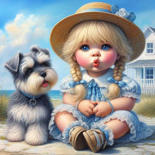 Load image into Gallery viewer, Diamond Painting - Full Square - Cute Girl (30*30CM)