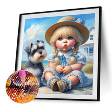 Load image into Gallery viewer, Diamond Painting - Full Square - Cute Girl (30*30CM)