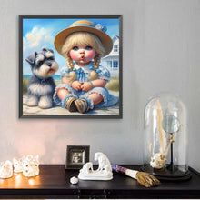 Load image into Gallery viewer, Diamond Painting - Full Square - Cute Girl (30*30CM)