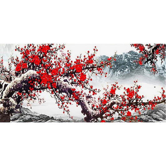 Diamond Painting - Full Square - Winter Plum Blossom (95*45CM)