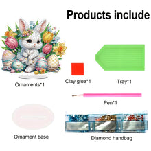 Load image into Gallery viewer, Acrylic Special Shape Easter Bunny Desktop Diamond Art Kits Bedroom Table Decor