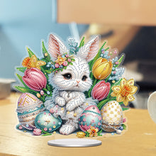 Load image into Gallery viewer, Acrylic Special Shape Easter Bunny Desktop Diamond Art Kits Bedroom Table Decor