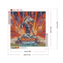 Load image into Gallery viewer, Diamond Painting - Full Round - Denver Broncos (40*40CM)