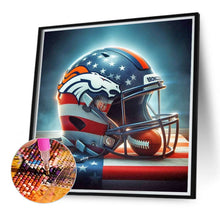 Load image into Gallery viewer, Diamond Painting - Full Round - Denver Broncos Helmet (40*40CM)
