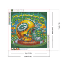 Load image into Gallery viewer, Diamond Painting - Full Round - Green Bay Packers Helmet (40*40CM)