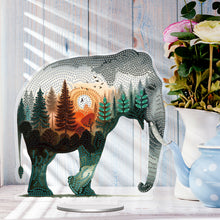 Load image into Gallery viewer, Acrylic Special Shape Elephant Rhinestones Desktop Ornaments Bedroom Table Decor