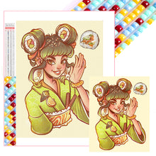 Load image into Gallery viewer, Diamond Painting - Full Square - Sushi Girl (40*50CM)