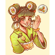 Load image into Gallery viewer, Diamond Painting - Full Square - Sushi Girl (40*50CM)