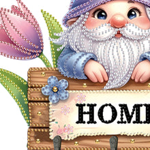 Load image into Gallery viewer, Wooden Special Shape Gnome 3 Hooks Diamond Painting Hook Rail for Wall Door