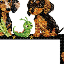 Load image into Gallery viewer, Dachshund Rhinestone Door Frame Decor 5D DIY Wooden Door Topper for Party Favors