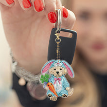 Load image into Gallery viewer, 6Pcs Double Sided Special Shape Easter Animals Diamond Painting Art Keyring