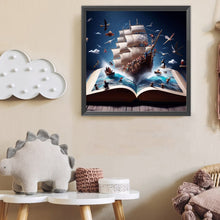 Load image into Gallery viewer, Diamond Painting - Full Round - Sailboat In The Book (50*50CM)