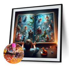 Load image into Gallery viewer, Diamond Painting - Full Round - Elf In The Book (50*50CM)