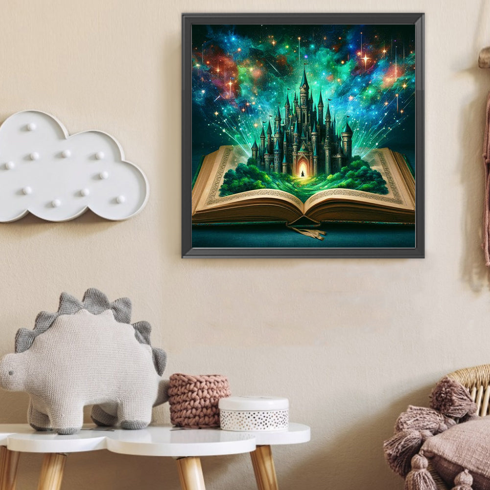 Diamond Painting - Full Round - Castle In The Book (50*50CM)