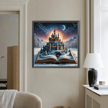 Load image into Gallery viewer, Diamond Painting - Full Round - Snow Castle In The Book (50*50CM)