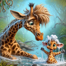 Load image into Gallery viewer, Diamond Painting - Full Round - Giraffe (40*40CM)